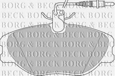 BORG & BECK bbp1438 -  Комплект тормозных колодок, дисковый тормоз